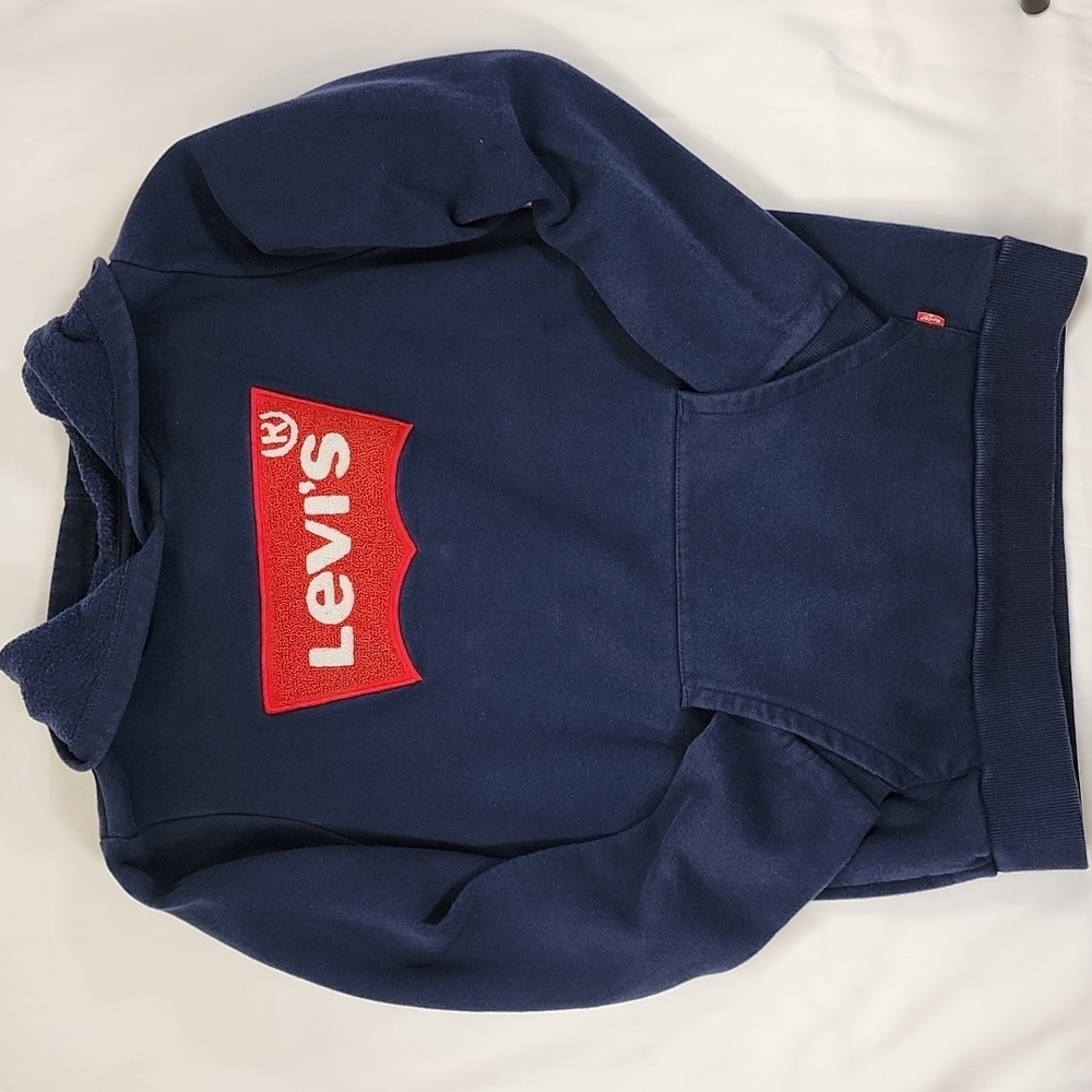 LEVI'S Graphic Blue Hoodie Large